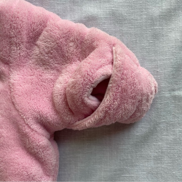 Y2K Baby Looney Tunes Tweety Bird Bear Snowsuit Cute Ears Pink Fuzzy 0/3M - Picture 10 of 13